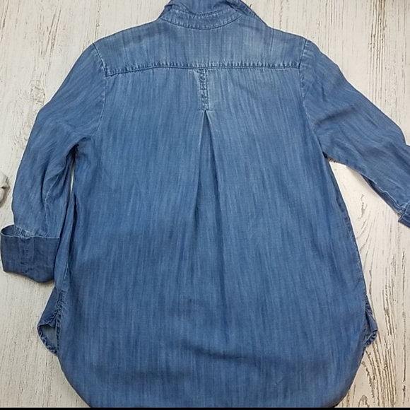 Cloth & Stone Denim 3/4 Sleeve Shirt - Picture 6 of 7